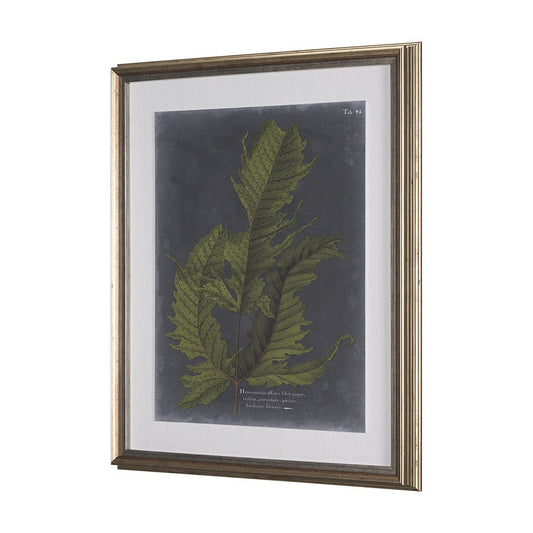 Mercana - Foliage Dramatique I by Vision Studio Hand Embellished Textured Framed Art Print Matted under Glass - 10132 view 2