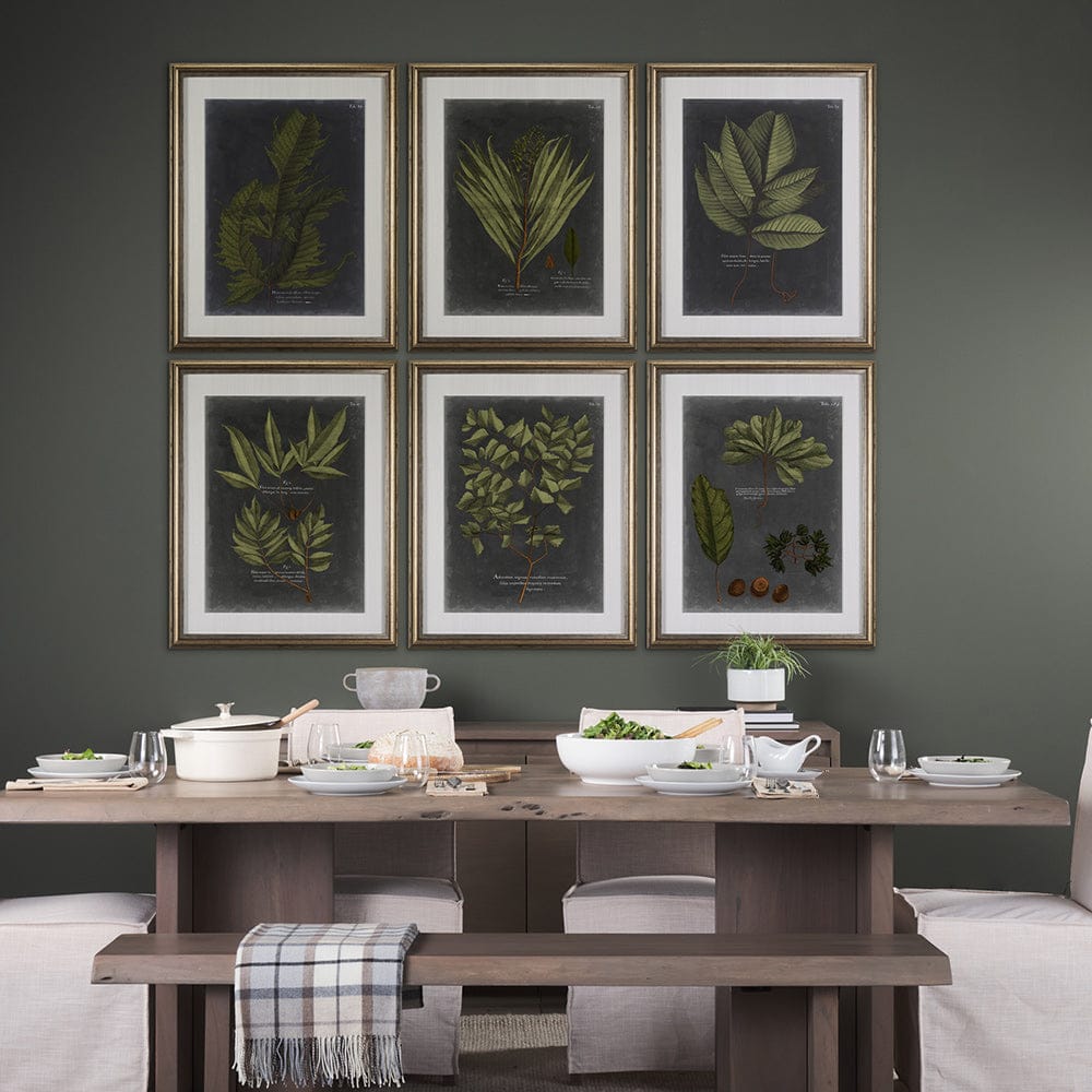 Mercana - Foliage Dramatique IV by Vision Studio Hand Embellished Textured Framed Art Print Matted under Glass - 10135 view 8
