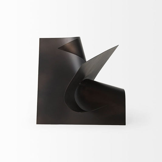 Mercana - Francesca 11.8L x 11.8W x 11.8H Black Metal Sculptural Decorative Object - 69167_CLOSEOUT view 2