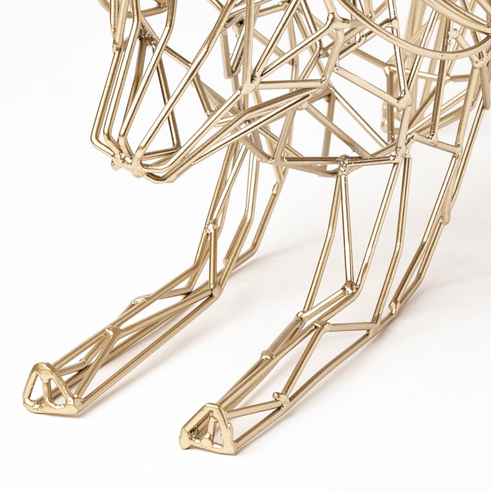 Mercana - Frankie II 13L x 6W Gold Wire Framed Dog Shaped Decor - 67884 view 9