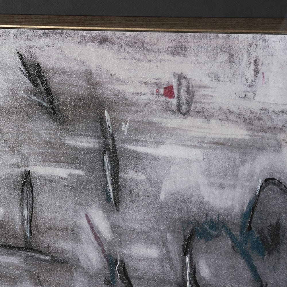 Mercana - Free Style by Chad Warren a Hand Embellished Framed Print under Glass - 15796 view 7