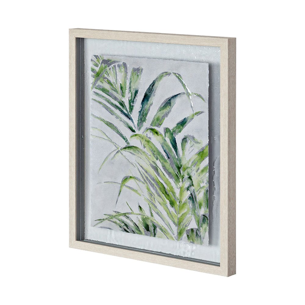 Mercana - Fresh Unfolds II by Leah Rei a Hand Embellished Textured Framed Art Print Matted under Glass - 12397 view 1