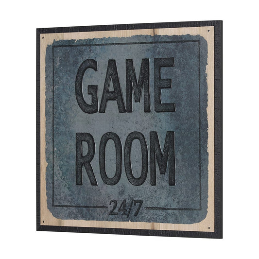 Mercana - Game Room SQ by Mercana Studio a Hand Embellished Framed Art Print - 15726 view 2
