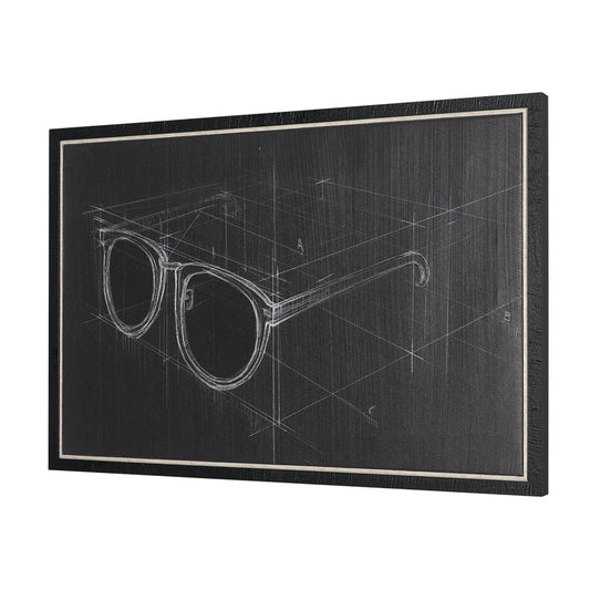 Mercana - Glasses II by Dayna Matthews a Hand Embellished Textured Framed Canvas - 102689-FS view 2