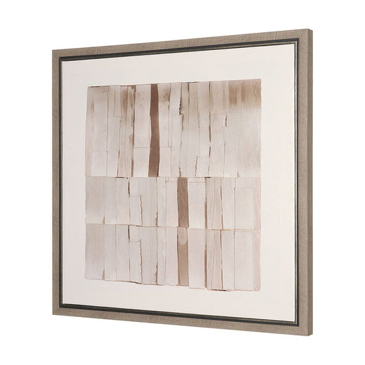 Mercana - Glazed Echoes White II by Cartissi a Hand Embellished Textured Framed Canvas - 102717-FS view 2