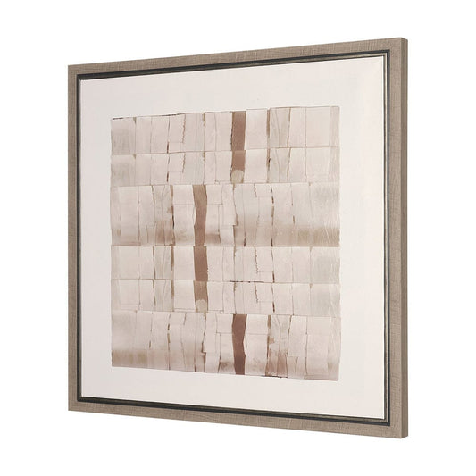 Mercana - Glazed Echoes White III by Cartissi a Hand Embellished Textured Framed Canvas - 102718-FS view 2
