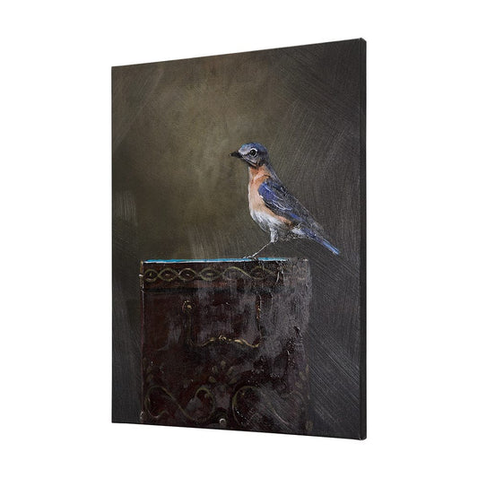 Mercana - Graceful Poise II Eastern Bluebird42 x 56 Canvas Art - 102345-L view 2