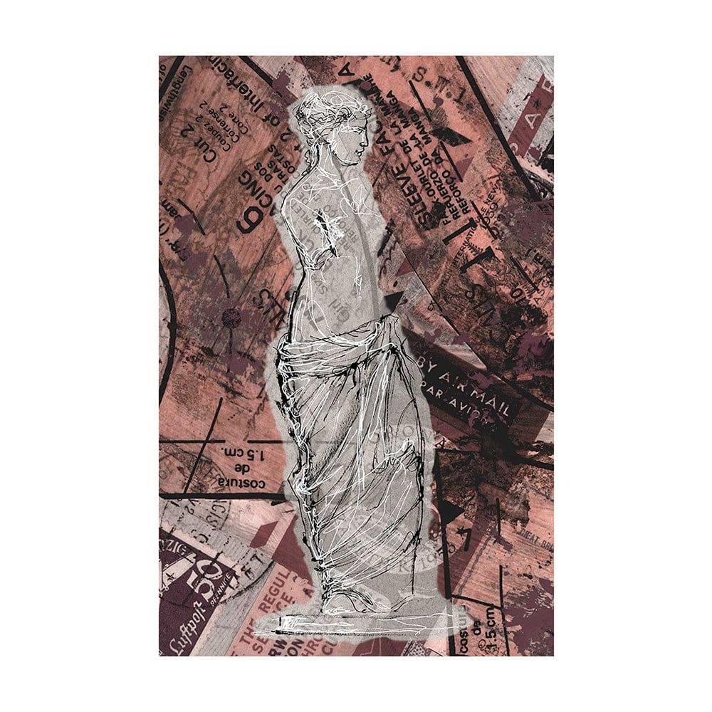 Mercana - Graffiti Sculpture V by Mercana Studio a Hand Embellished Textured Canvas - 102381-L view 1