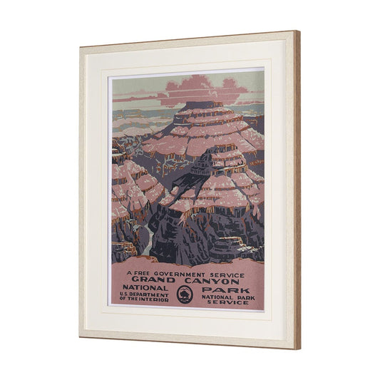 Mercana - Grand Canyon National Park by The Vinatage Collection a Framed Art Print Matted under Glass - 15279 view 2