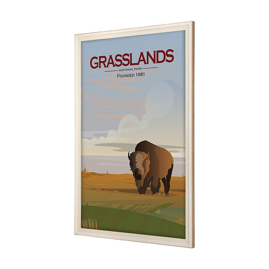 Mercana - Grasslands GO XL by Mercana Studio a Hand Embellished Decograph Framed Art Print under Glass - 15837 view 2