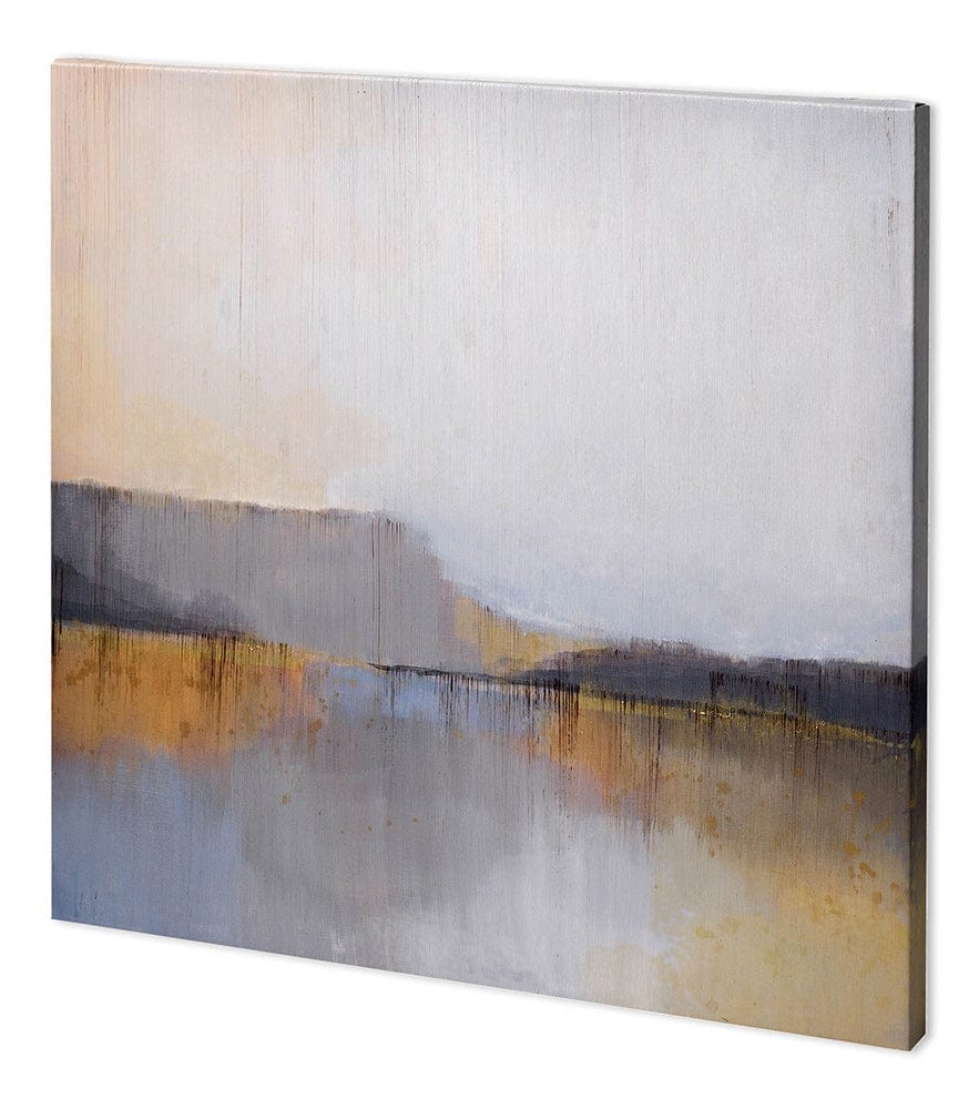 Mercana - Grey Dunes I by Alison Jerry a Hand Embellished Textured Canvas - 100849-L view 1