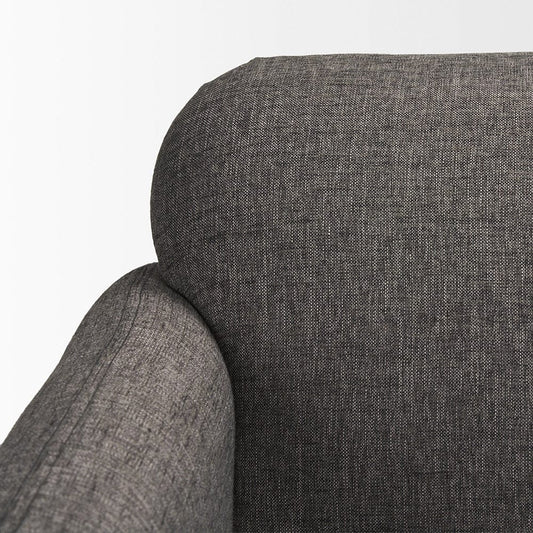 Mercana - Hale Sofa W/ Medium Brown Wood and Gray Fabric - 70418 view 2