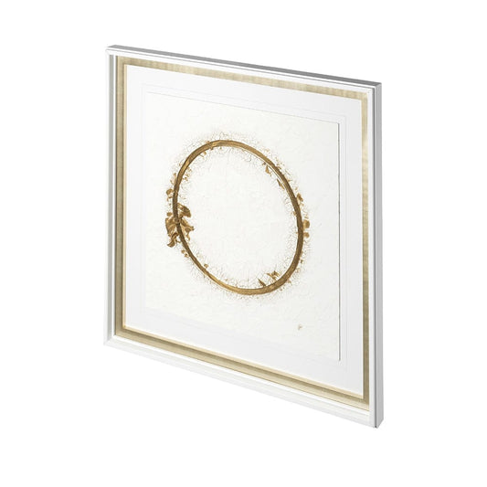 Mercana - Halo I White by Studio M a handmade Original Framed Artwork under Glass - 12764 view 2