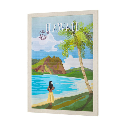 Mercana - Hawaii Go USA L by Mercana Studio a Hand Embellished Decograph Framed Art Print - 15645 view 2