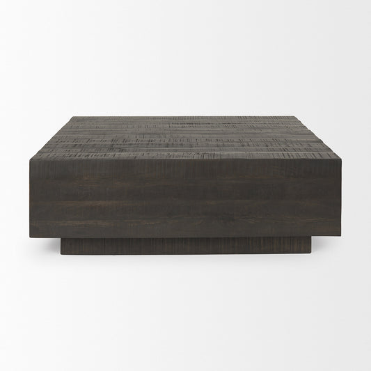 Mercana - Hayden Dark Brown Wood Square Coffee Table - 70117 view 2