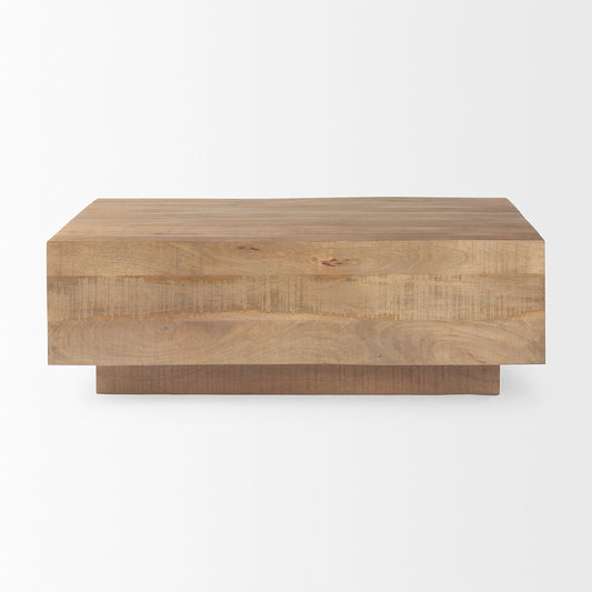 Mercana - Hayden Light Brown Wood Rectangular Coffee Table - 70116 view 2