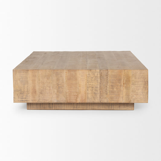 Mercana - Hayden Light Brown Wood Square Coffee Table - 70119 view 2