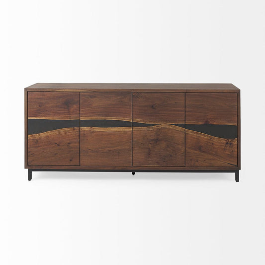 Mercana - Hemlock 69L x 18W x 30H Brown Wood Sideboard - 69734 view 2