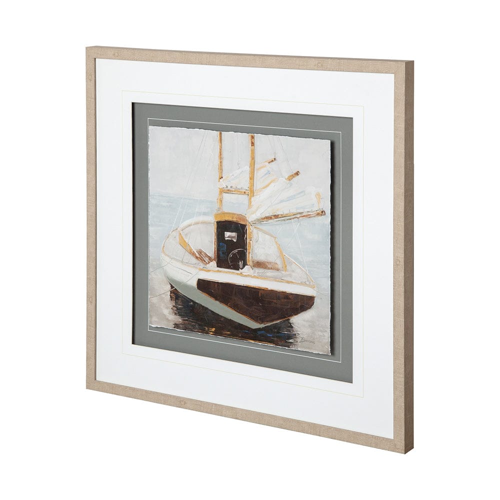 Mercana - Home for the Night by Mercana Studio a Hand Embellished Textured Framed Art Print Matted under Glass - 12216 view 1