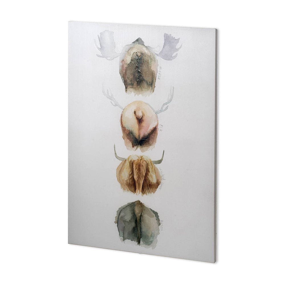 Mercana - Horn & Tail Study I by Mercana Studio a Hand Embellished Textured Canvas - 100730-L view 1