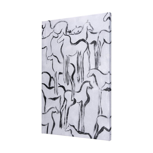 Mercana - Horse Herd I by Mercana Studio a Hand Embellished Textured Canvas - 102271-L view 2