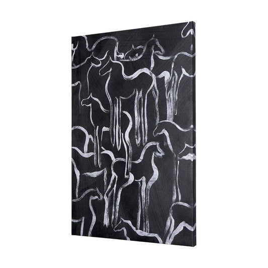 Mercana - Horse Herd II by Mercana Studio a Hand Embellished Textured Canvas - 102272-L view 2