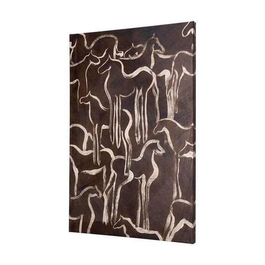 Mercana - Horse Herd IV by Mercana Studio a Hand Embellished Textured Canvas - 102274-L view 2