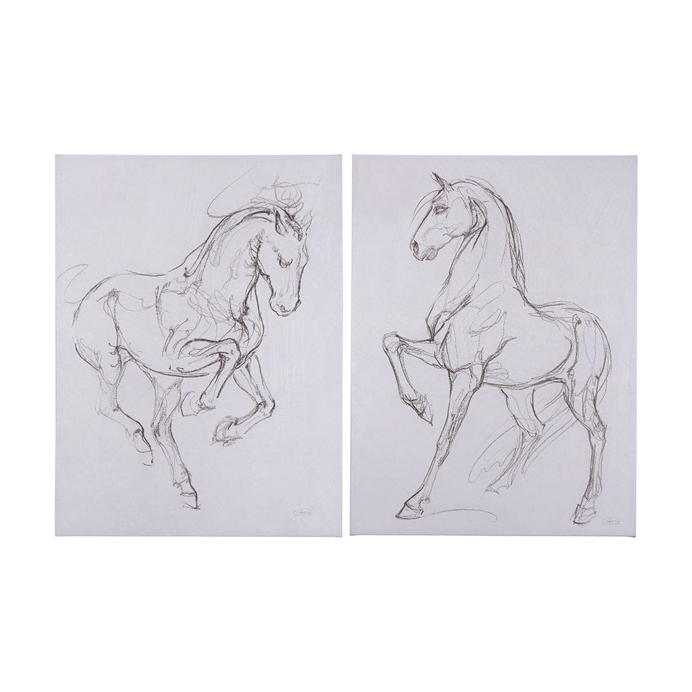 Mercana - Horse II by Mercana Studio a Hand Embellished Textured Canvas - 102227-L view 8