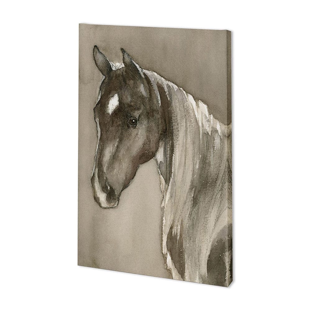 Mercana - Horse Portrait II by Mercana Studio a Hand Embellished Textured Canvas - 100882-L view 1