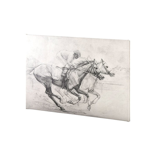 Mercana - Horse Racing I by Mercana Studio a Hand Embellished Textured Canvas - 101982-S view 2