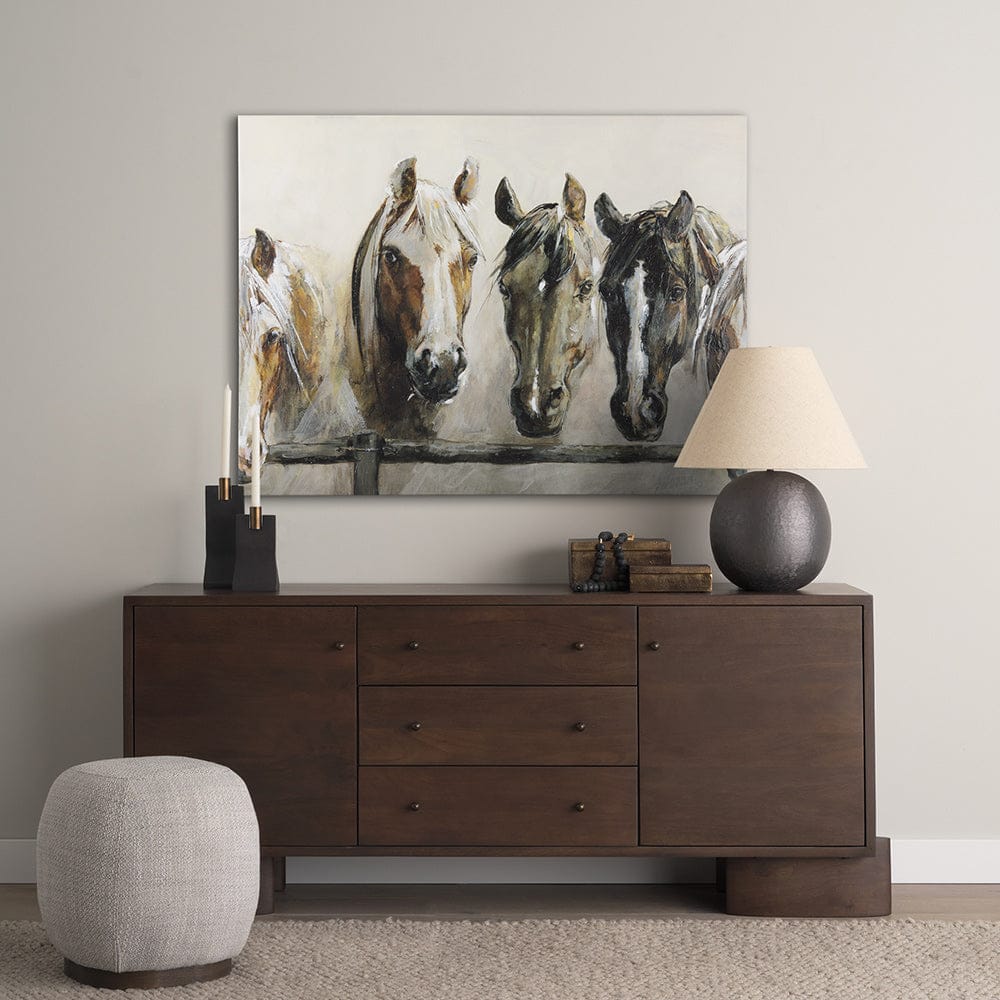 Mercana - Horses by Natali a Hand Embellished Textured Canvas - 102054-L view 7