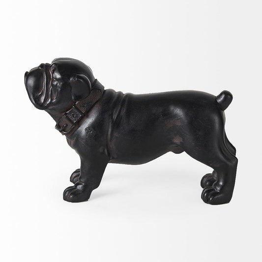 Mercana - Hugo 5L x 13W Black Resin Bulldog - 57799 view 2