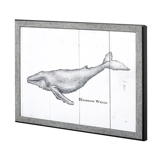 Mercana - Humpback Whale by Mercana Studio a Hand Embellished Textured Framed Art Print - 13563 view 2