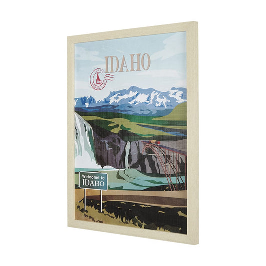 Mercana - Idaho Go USA L by Mercana Studio a Hand Embellished Decograph Framed Art Print - 14666 view 2
