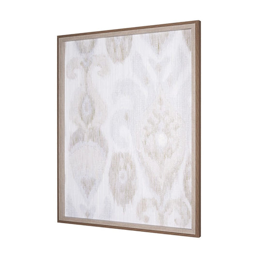 Mercana - Ikat Patterns I by Silvia Krause a Hand Embellished Textured Framed Art Print - 14918 view 2