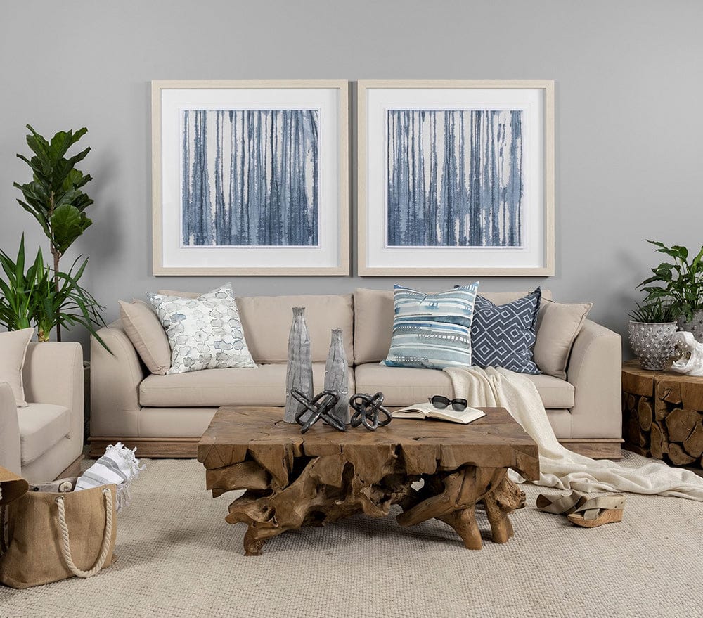 Mercana - Indigo Muse I by Renee Stramel a Hand Embellished Framed Art Print Matted under Glass - 12285 view 2