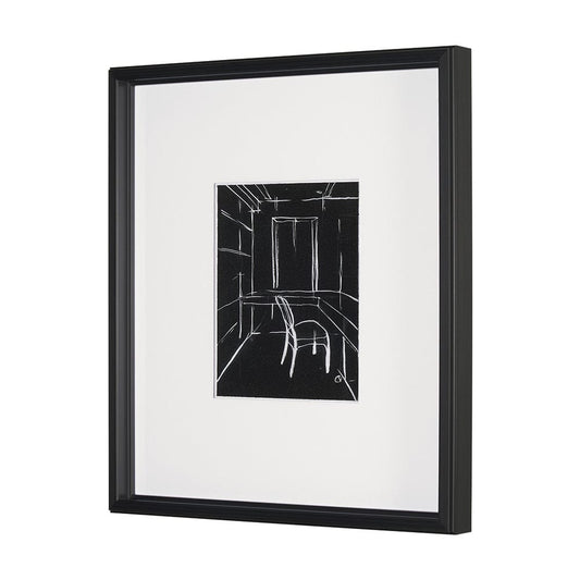 Mercana - Interior Sketch II by Mercana Studio a Hand Embellished Framed Art Print Matted under Glass - 15674 view 2