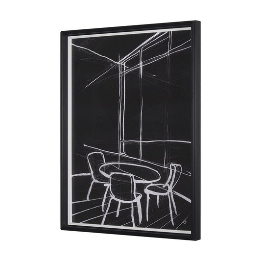 Mercana - Interior Sketch VI by Mercana Studio a Hand Embellished Framed Art Print - 15678 view 2