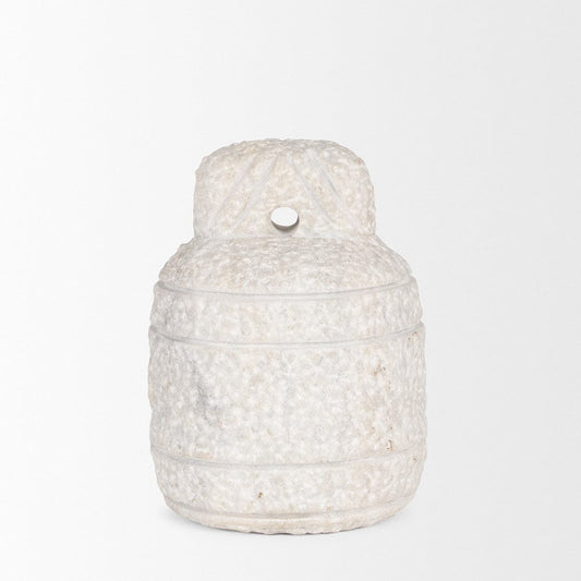 Mercana - Irina Small White Marble Door Stopper - 70505 view 2