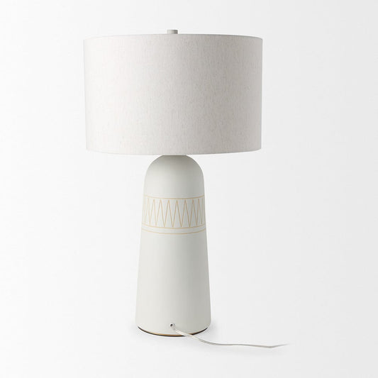 Mercana - Javier 18.0L x 18.0W x 30.75H Light Base W/Cream Shade Table Lamp - 69789 view 2