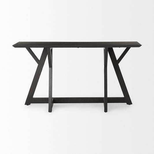 Mercana - Jennings 54.0L x 16.0W x 29.5H Dark Brown Wood Console Table - 69637 view 2