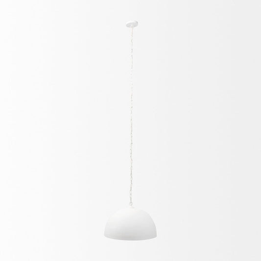 Mercana - Juniper 24" Round White Dome Pendant Light - 70102 view 2