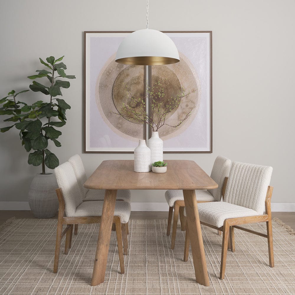Mercana - Juniper 24" Round White Dome Pendant Light - 70102 view 7