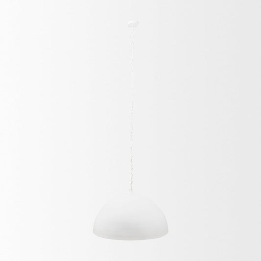 Mercana - Juniper 36" Round White Dome Pendant Light - 70103 view 2