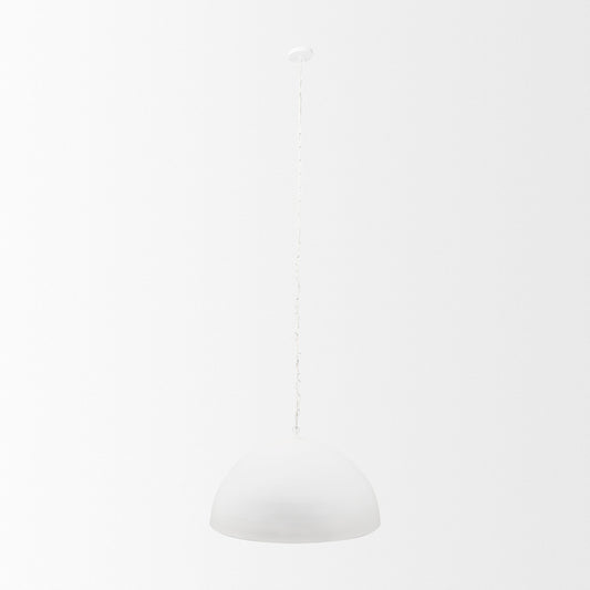 Mercana - Juniper 36" Round White Dome Pendant Light - 70103 view 2