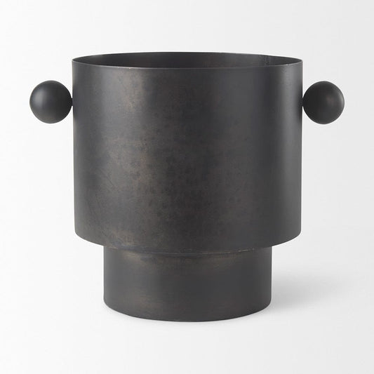 Mercana - Juno 8.5H Large Black Iron Vase - 69871 view 2