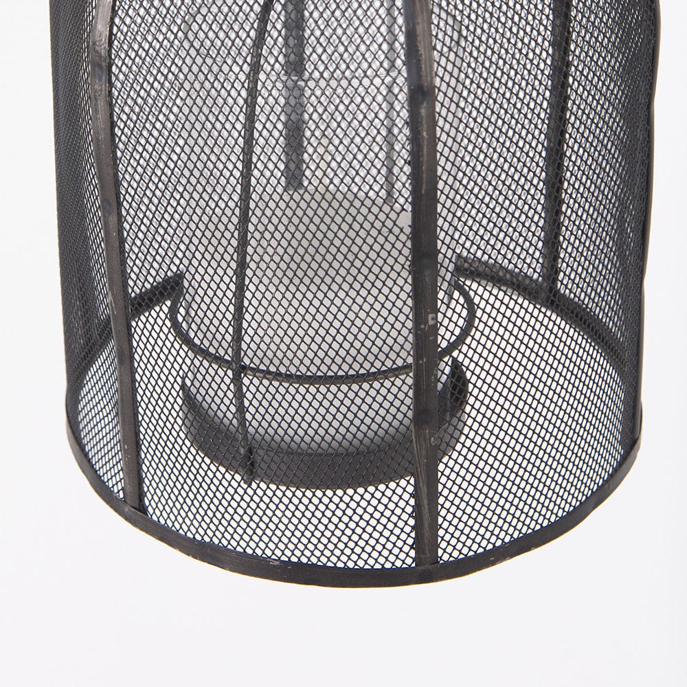Mercana - Jutland Set of Three Black Metal Bird Cage Candle Holder Lanterns - 53275_CLOSEOUT view 8