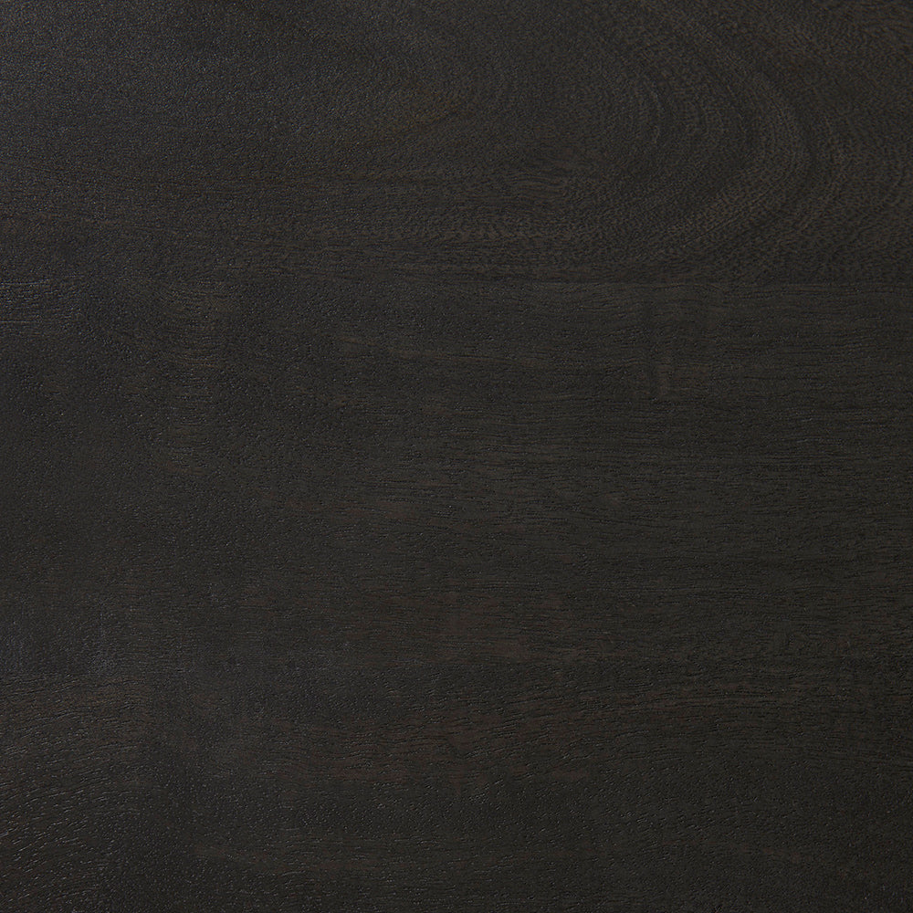 Mercana - Kiran 17L x 17W x 30H Black Wood W/ Black Metal Base C-Shape Bar Stool - 69172_CLOSEOUT view 9