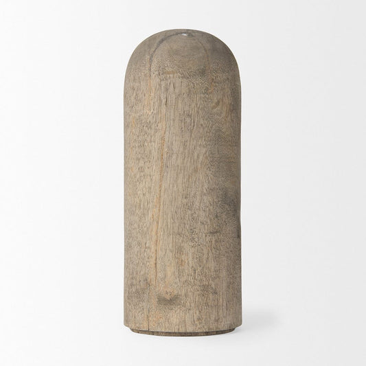 Mercana - Knox Large Gray-Wash Wood Decorative Object - 70135_CLOSEOUT view 2