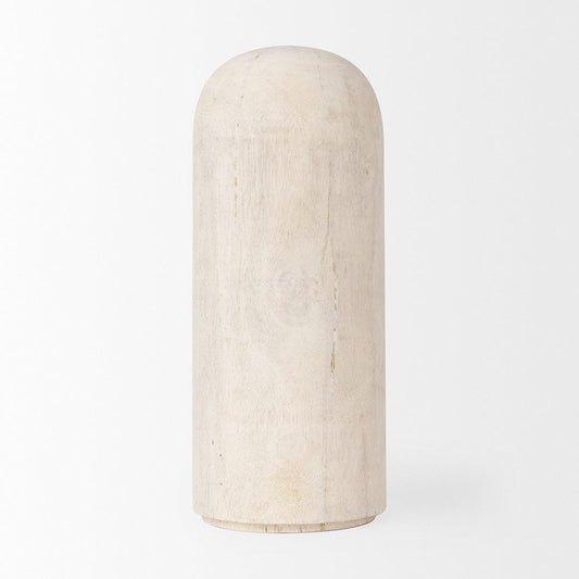 Mercana - Knox Tall White-Wash Wood Decorative Object - 70132_CLOSEOUT view 2